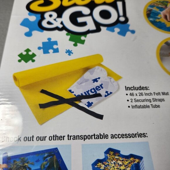 Ravensburger Stow & Go Puzzle Storage Roll Up Felt Mat NEW - Picture 5 of 7